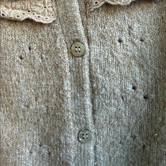 Zara Camel Ruffle Cardigan - Picture 6 of 12